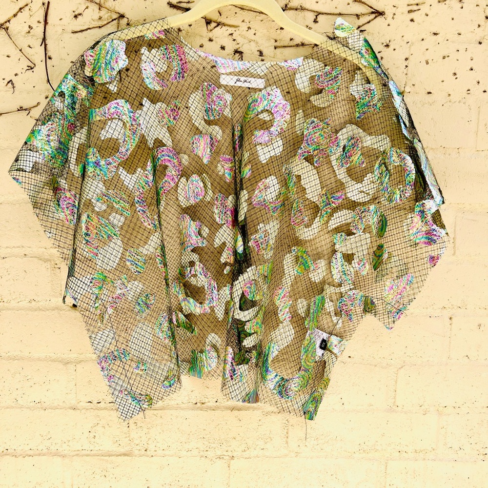 Julian David Net A Porter Sheer Crop Blouse - image 4